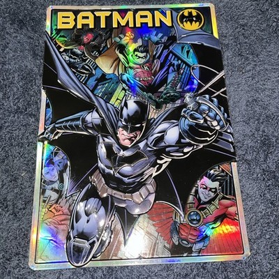 Batman Bat Family Metal Sign 9x13- Batman, Robin, Red Hood, Red Robin