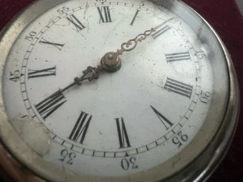 Montre Poche Beaocurt Manuel Fendues Bombé Vintage 4,4 Centimètres - Photo 3 sur 11