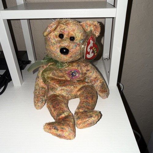 Ty Beanie Baby Speckles the Bear DOB February 17, 2000 MWMT Free Shipping - Picture 1 of 1