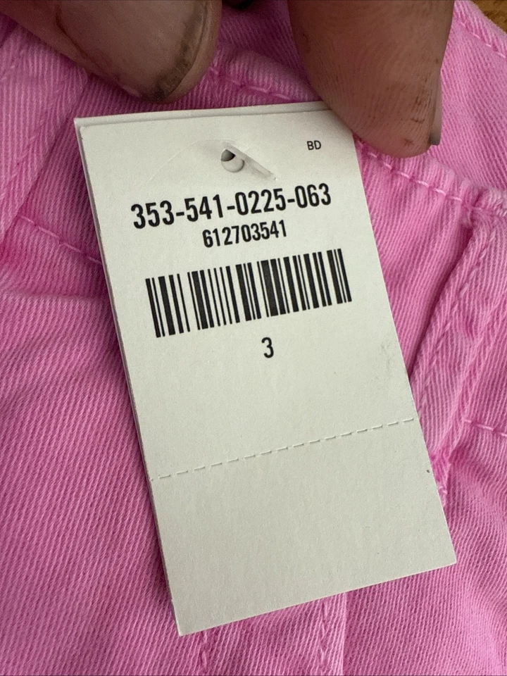 Pantalones Cortos Hollister Tiro Bajo Puños Mujer Junior 3/26W Elastizados Rosa Caliente Foto 4 de 4