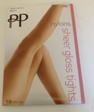 Pretty Polly 10 denier sheer gloss Tights (Pantyhose) Style PNAF83 Many colors