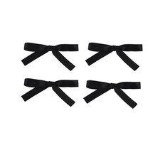 3.25 Inch Satin Ribbon Hair Bows with Alligator Clips, Set of 4
