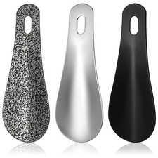 Metal Shoe Horn Set of 3 Travel Small Purse Shoe Horn Stainless Steel Shoehor...
