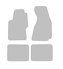 Fußmatten passend für Audi Cabriolet Typ 8G7 (Baujahr 1991 - 2000), Dura graphit