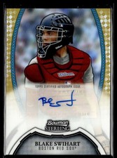 2011 Bowman Sterling Prospect Autographs Gold Refractor Blake Swihart Auto /50