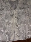 Victoria’s Secret Vintage Gold Label Pajama Short Set Ivory Satin Floral Large — photo 6