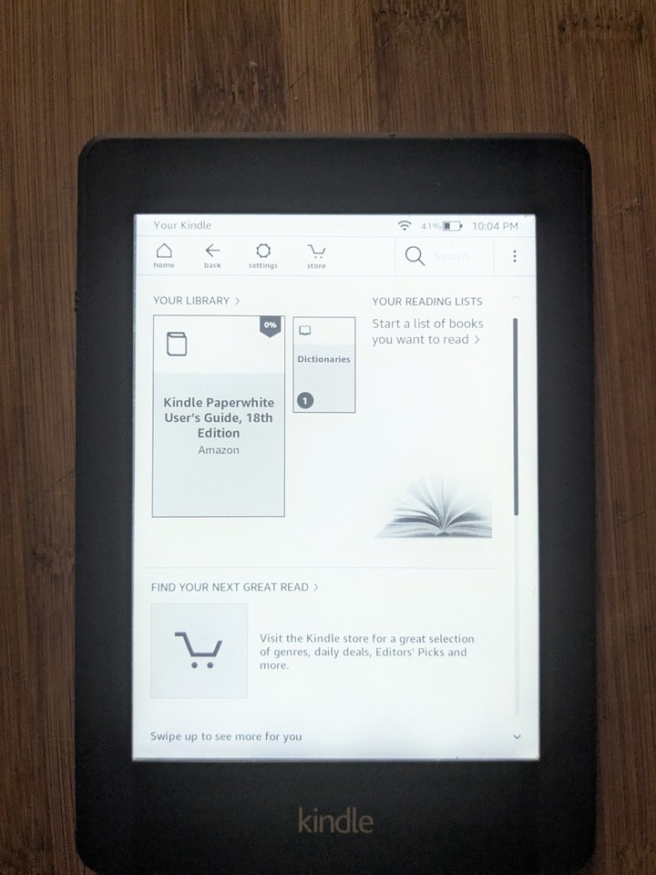 Amazon Kindle Paperwhite 6th Gen 2GB Wi-Fi E-Reader Tablet DP75SDI ...