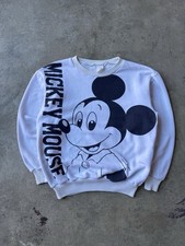 VTG 80s 90s Disney Mickey Mouse Big Face All Over Print AOP Crewneck Sweater M