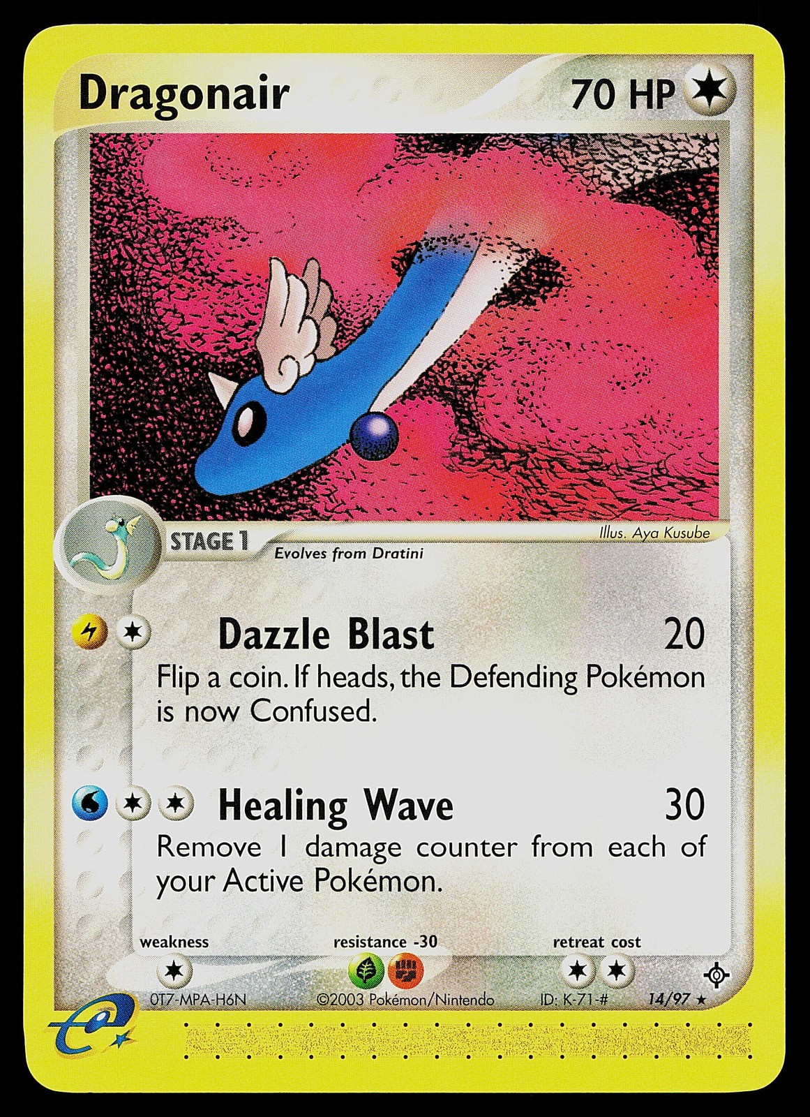 Pokemon Card - Dragonair Dragon 14/97 Rare