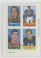 1969 Topps Mini-Cards (4-in-1) Leroy Kelly Eddie Meador Ed Ray Ogden HOF 0iy9