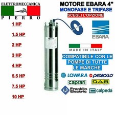 MOTORE  PER POMPA SOMMERSA LOWARA PEDROLLO DAB CAPRARI FRANKLIN TESLA HP1-10