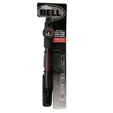 ✅Bell AIRBLASTER 850 Dual Stage Air Pump W/Gauge Bike Bicycle Frame Mountable