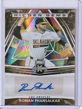2022 Panini Elite Extra Edition Hidden Gems Signatures Black Roman Phansalkar