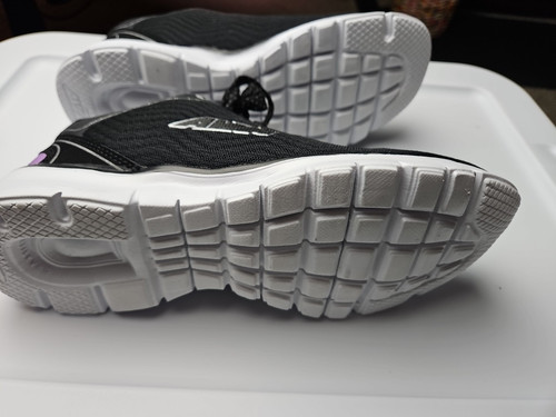 Scarpe da tennis Avia donna atletiche nere con viola soletta memory foam taglia 10 nuove - Foto 3 di 5