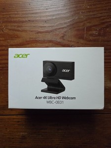 Acer 4K Webcam pour Pc/Mac avec capteur monocorps tout-métal sculpté, Sony 1/2", NEW
