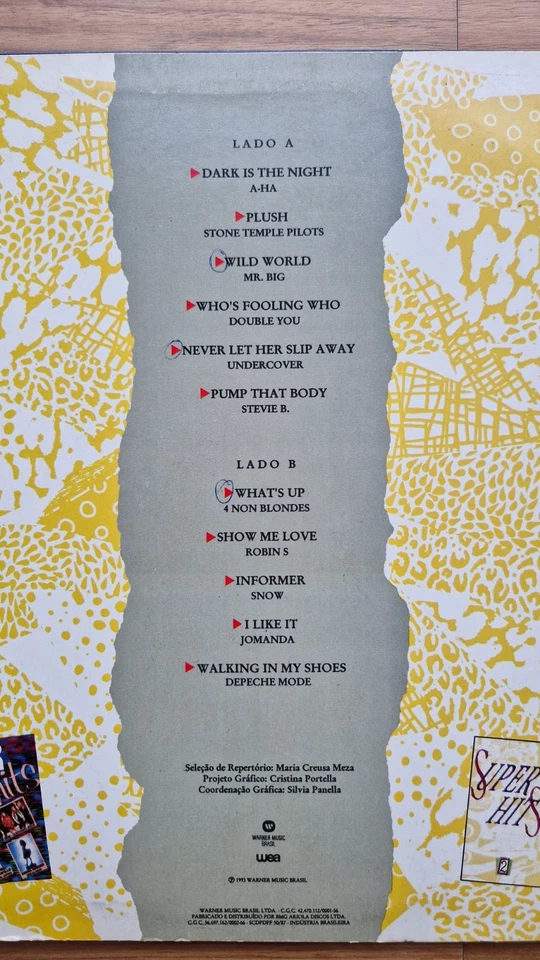 a-ha Depeche Mode | Super HITS 3 BRAZIL VINYL LP Dark Is The Night INFORMER - Bild 3 von 4