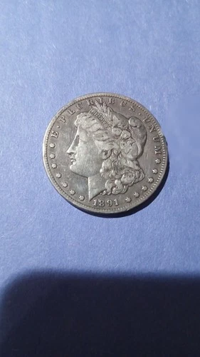 1891 CC Morgan Silver Dollar