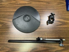 Roland CY-8 Dual Trigger V-Drum Cymbal Pad w/Boom Cymbal Arm & Clamp - F0G0890