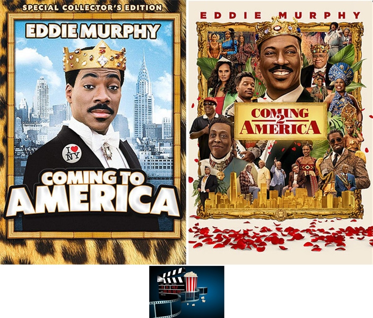 Eddie Murphy Comedy Double Feature Coming to America One 1 & Two 2