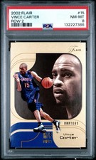 2002-03 Flair Basketball Vince Carter #15 Row 2 Legacy Collection /25 PSA 8