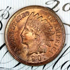 * 1901 * SOLID+ GEM BU MS INDIAN HEAD PENNY * FROM ORIGINAL COLLECTION