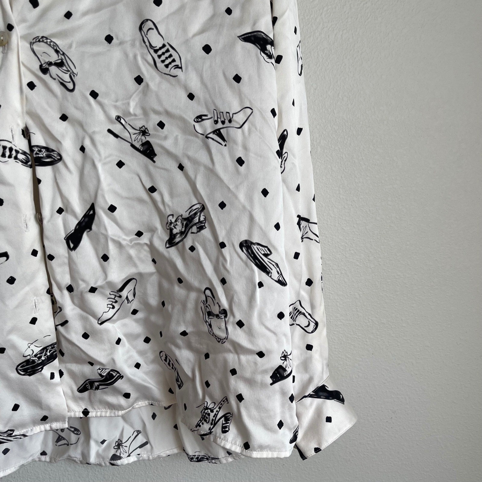 Patrick Christopher 100% Silk Button Front Shoe P… - image 8