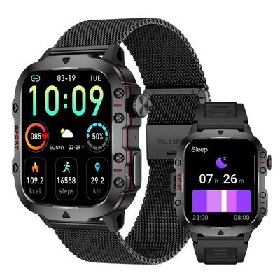 Bluetooth Smartwatch Herren Damen Fitness Tracker Herzfrequenz Telefonfunktion