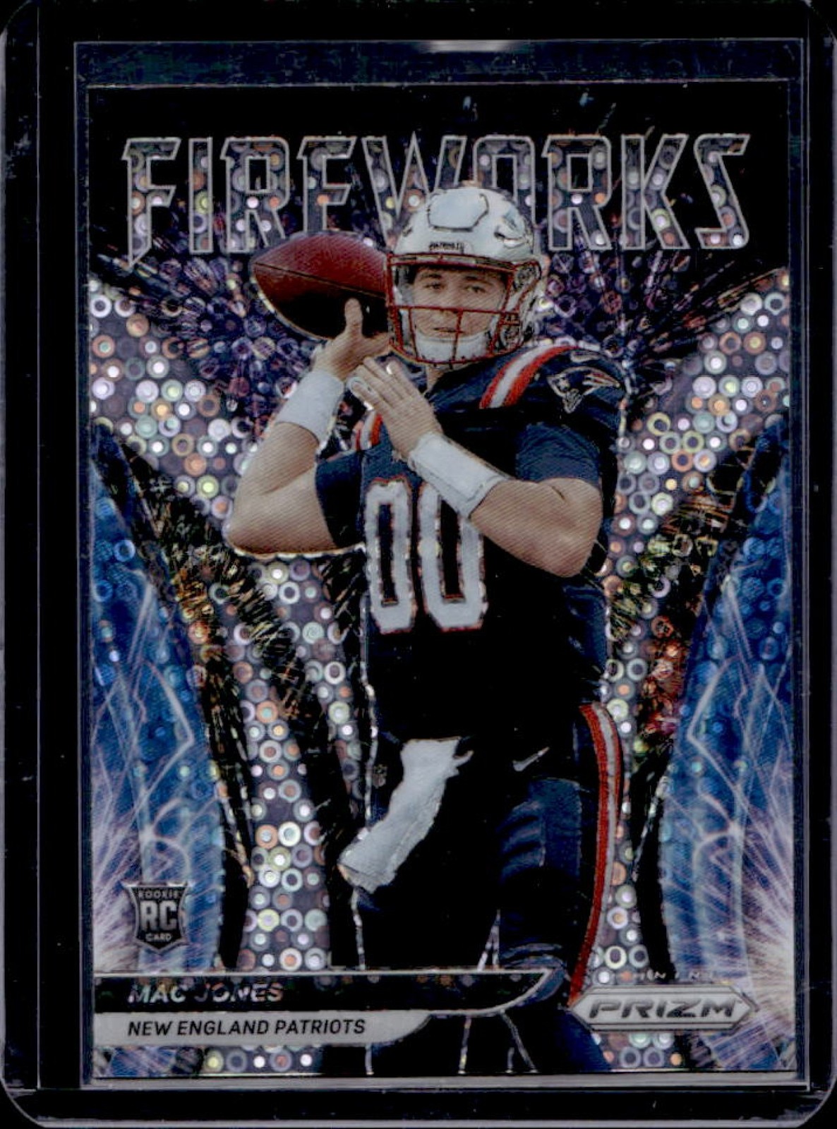 2021 Prizm Mac Jones Fireworks RC Prizm No Huddle #F-25 Patriots