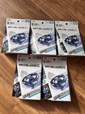 5 set BEYBLADE X UX-00 Samurai Saber 5-60K Metal Coat  Samurai Blue Japan Ver