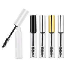5 Colors 10ml Empty Mascara Tube with Eyelash Wand Empty Mascara Container