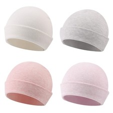 Spring Infant Hospital Beanie Newborn Baby Girls Cotton Hat Tolddler Boy Soft...