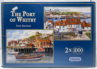 Gibsons The Port Of Whitby By Terry Harrison 2x 1000 Piece Puzzles