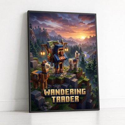 Poster Minecraft - Wandering Trader Classic 18x24 Ultra-HD Art Print