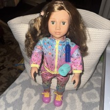 Our Generation Doll 18 in Wavy Hair Floral Ou...