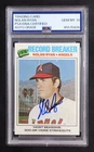 Nolan Ryan 1977 Topps Record Breaker Autograph Card #234 PSA/DNA Gem Mint 10