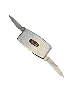 ZIPPO Used Money Clip File Knife Vintage Advertising