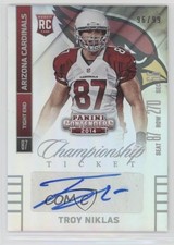 2014 Contenders Championship Ticket 96/99 Troy Niklas (Sec Row Seat) Auto 0az