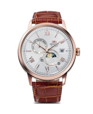 ORIENT Men Analog Automatic Casual Watch Classic Dress Silver Dial Waterproof Ja