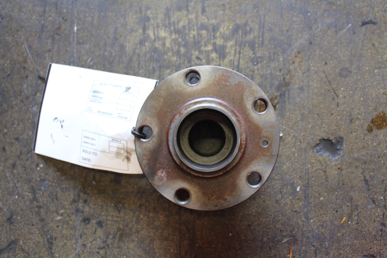 Lamborghini Gallardo, LP550, 560, Rear Hub, Used, P/N 400501652, 4E0407625F