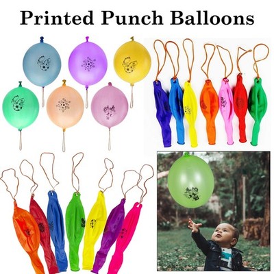 12'' Bedruckte Punch Luftballons mit Gummiband Kinder Party Taschen Outdoor Hüpfspaß