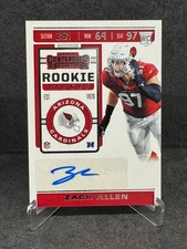 ZACH ALLEN 2019 PANINI CONTENDERS ROOKIE TICKET AUTO #247  BRONCOS