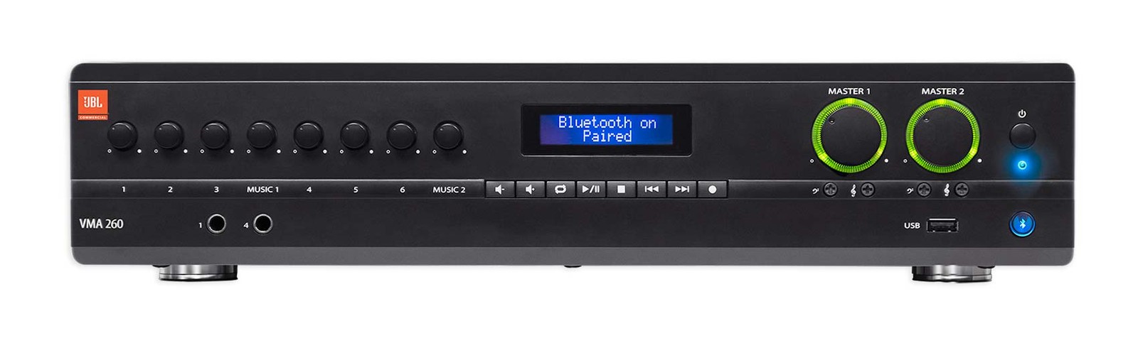 JBL VMA260 120-Watt 70 Volt 70V MixerAmplifier with Bluetooth 8 Channel Inputs 67090₽