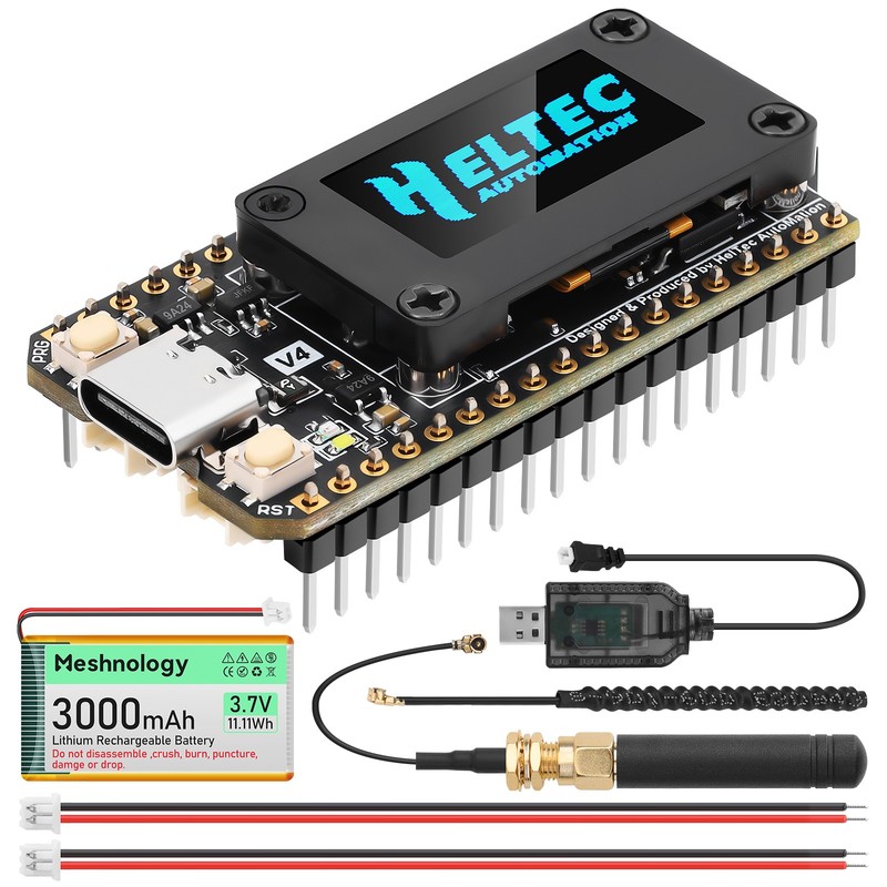Heltec ESP32 V4 LoRa Wifi OLED Board+868MHz Antenna Battery for Arduino Upgraded