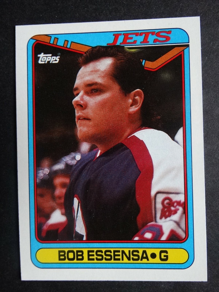 1990-91 Topps #119 Bob Essensa RC Winnipeg Jets Hockey Trading Card