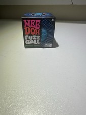BLUE Needoh FUZZ BALL Flower Power Nee Doh Squishy Stress Ball NEE-DOH Fuzzball