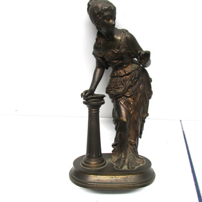 19th century bronze statue by Leon Fagel (1851-1913)