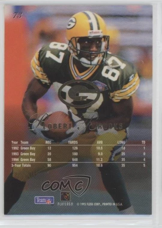 1995 Flair Robert Brooks #73 - Image 2 of 2