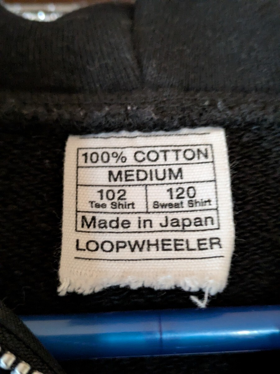 LOOPWHEELER Loopwheeler Parka Full Zip Size M Bla… - image 3