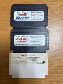 Family Computer Famicom Software 3 Piece Set Dragon Ball Z GeGeGe no Kitaro Osom