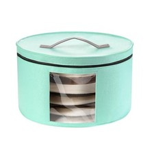 Hat Box for Women Storage Travel Felt Hats Case for Wide-Brim Cowboy Hats Blue